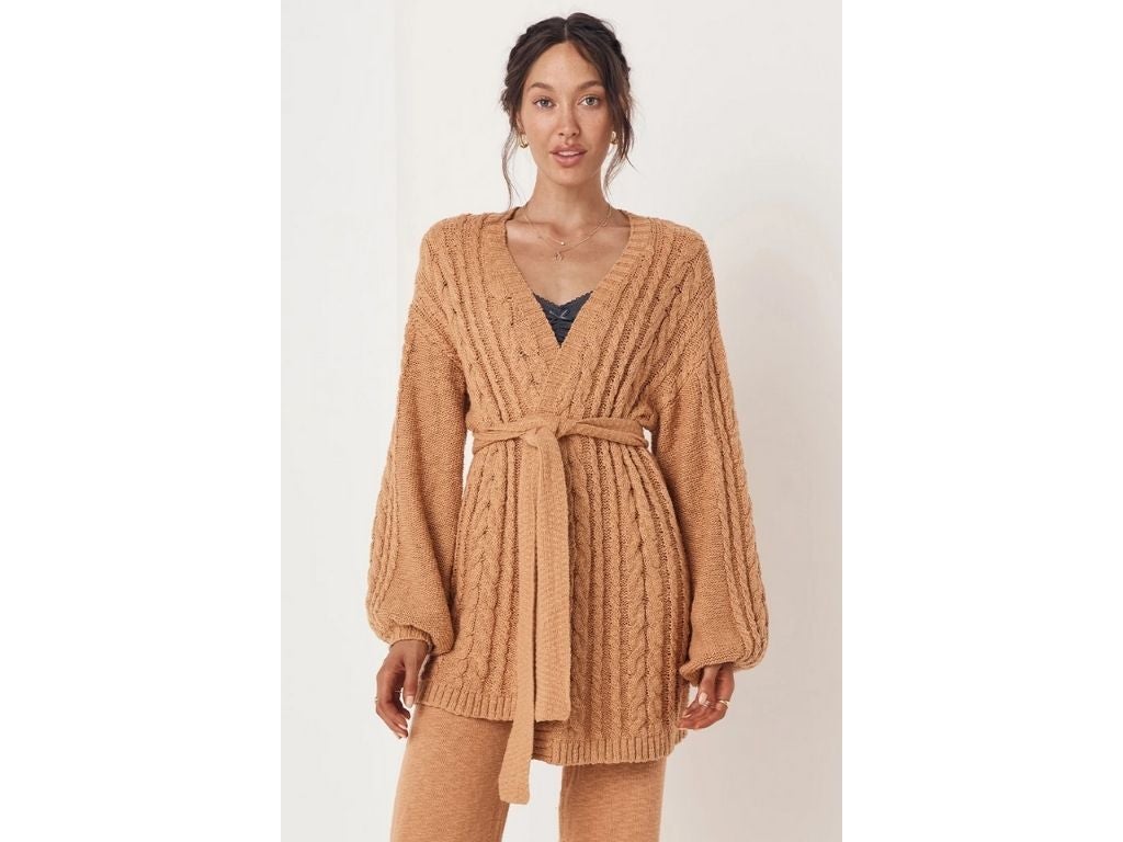 Spell Yellowstone Knit Cardigan - Carmel | Salt Nantucket | Salt